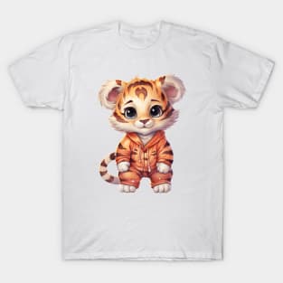 Bengal Tiger Wearing Pajamas T-Shirt